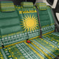 Rwanda Christmas Back Car Seat Cover National Emblem and Radiant Sun Motif - African Pride