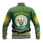 Rwanda Christmas Baseball Jacket National Emblem and Radiant Sun Motif - African Pride