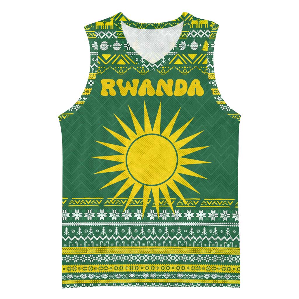 Rwanda Christmas Basketball Jersey National Emblem and Radiant Sun ...