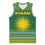 Rwanda Christmas Basketball Jersey National Emblem and Radiant Sun Motif - African Pride