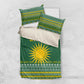Rwanda Christmas Bedding Set National Emblem and Radiant Sun Motif - African Pride