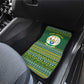 Rwanda Christmas Car Mats National Emblem and Radiant Sun Motif - African Pride