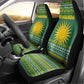 Rwanda Christmas Car Seat Cover National Emblem and Radiant Sun Motif - African Pride