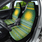 Rwanda Christmas Car Seat Cover National Emblem and Radiant Sun Motif - African Pride