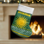Rwanda Christmas Stocking National Emblem and Radiant Sun Motif - African Pride