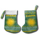 Rwanda Christmas Stocking National Emblem and Radiant Sun Motif - African Pride