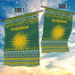 Rwanda Christmas Garden Flag National Emblem and Radiant Sun Motif - African Pride