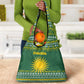 Rwanda Christmas Grocery Bag National Emblem and Radiant Sun Motif - African Pride