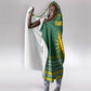 Rwanda Christmas Hooded Blanket National Emblem and Radiant Sun Motif - African Pride