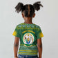 Rwanda Christmas Kid T shirt National Emblem and Radiant Sun Motif - African Pride