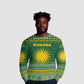 Rwanda Christmas Ugly Christmas Sweater National Emblem and Radiant Sun Motif - African Pride