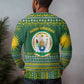 Rwanda Christmas Ugly Christmas Sweater National Emblem and Radiant Sun Motif - African Pride