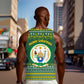 Rwanda Christmas Men Tank Top National Emblem and Radiant Sun Motif - African Pride
