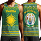 Rwanda Christmas Men Tank Top National Emblem and Radiant Sun Motif - African Pride
