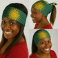 Rwanda Christmas Neck Gaiter National Emblem and Radiant Sun Motif - African Pride