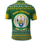 Rwanda Christmas Polo Shirt National Emblem and Radiant Sun Motif - African Pride