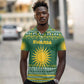 Rwanda Christmas Polo Shirt National Emblem and Radiant Sun Motif - African Pride