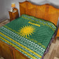 Rwanda Christmas Quilt National Emblem and Radiant Sun Motif - African Pride
