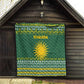 Rwanda Christmas Quilt National Emblem and Radiant Sun Motif - African Pride