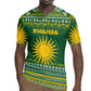 Rwanda Christmas Rugby Jersey National Emblem and Radiant Sun Motif - African Pride