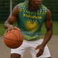 Rwanda Christmas Sleeveless Hoodie National Emblem and Radiant Sun Motif - African Pride