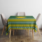 Rwanda Christmas Tablecloth National Emblem and Radiant Sun Motif - African Pride