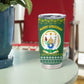 Rwanda Christmas Tumbler Cup National Emblem and Radiant Sun Motif - African Pride