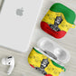 Haile Selassie I AirPods Case Ethiopia Lion of Judah and Conquering Lion Pattern Tribute - African Pride