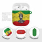Haile Selassie I AirPods Case Ethiopia Lion of Judah and Conquering Lion Pattern Tribute - African Pride