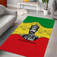 Haile Selassie I Area Rug Ethiopia Lion of Judah and Conquering Lion Pattern Tribute - African Pride