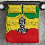 Haile Selassie I Bedding Set Ethiopia Lion of Judah and Conquering Lion Pattern Tribute - African Pride