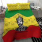 Haile Selassie I Bedding Set Ethiopia Lion of Judah and Conquering Lion Pattern Tribute - African Pride