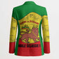 Haile Selassie I Blazer Ethiopia Lion of Judah and Conquering Lion Pattern Tribute - African Pride