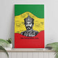 Haile Selassie I Canvas Wall Art Ethiopia Lion of Judah and Conquering Lion Pattern Tribute - African Pride