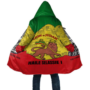 Haile Selassie I Cloak Ethiopia Lion of Judah and Conquering Lion Pattern Tribute - African Pride
