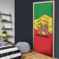 Haile Selassie I Door Cover Ethiopia Lion of Judah and Conquering Lion Pattern Tribute - African Pride