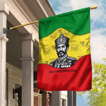 Haile Selassie I Garden Flag Ethiopia Lion of Judah and Conquering Lion Pattern Tribute - African Pride