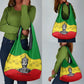 Haile Selassie I Grocery Bag Ethiopia Lion of Judah and Conquering Lion Pattern Tribute - African Pride