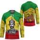 Haile Selassie I Hockey Jersey Ethiopia Lion of Judah and Conquering Lion Pattern Tribute - African Pride