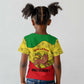 Haile Selassie I Kid T shirt Ethiopia Lion of Judah and Conquering Lion Pattern Tribute - African Pride