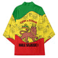 Haile Selassie I Kimono Ethiopia Lion of Judah and Conquering Lion Pattern Tribute - African Pride