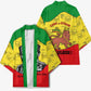 Haile Selassie I Kimono Ethiopia Lion of Judah and Conquering Lion Pattern Tribute - African Pride