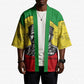 Haile Selassie I Kimono Ethiopia Lion of Judah and Conquering Lion Pattern Tribute - African Pride