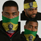 Haile Selassie I Neck Gaiter Ethiopia Lion of Judah and Conquering Lion Pattern Tribute - African Pride