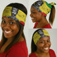 Haile Selassie I Neck Gaiter Ethiopia Lion of Judah and Conquering Lion Pattern Tribute - African Pride