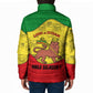 Haile Selassie I Padded Jacket Ethiopia Lion of Judah and Conquering Lion Pattern Tribute - African Pride