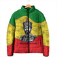 Haile Selassie I Padded Jacket Ethiopia Lion of Judah and Conquering Lion Pattern Tribute - African Pride
