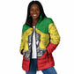 Haile Selassie I Padded Jacket Ethiopia Lion of Judah and Conquering Lion Pattern Tribute - African Pride