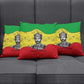 Haile Selassie I Pillow Cover Ethiopia Lion of Judah and Conquering Lion Pattern Tribute - African Pride