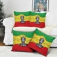 Haile Selassie I Pillow Cover Ethiopia Lion of Judah and Conquering Lion Pattern Tribute - African Pride